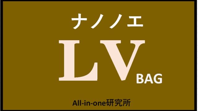 ルイ・ヴィトンのナノノエ：使い勝手を徹底解説！｜オールインワン研究所