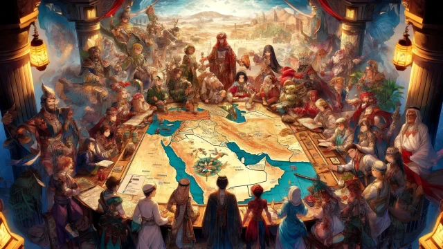 わかりやすい中東地図で学ぶ地理と歴史